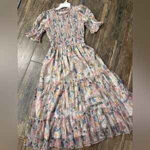 Ivy City Co Floral Dress Smocked dress Easter or wedding dress